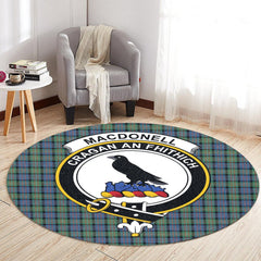 MacDonnell of Glengarry Ancient Tartan Crest Round Rug