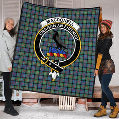 MacDonnell of Glengarry Ancient Tartan Crest Quilt