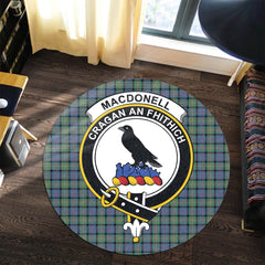 MacDonnell of Glengarry Ancient Tartan Crest Round Rug