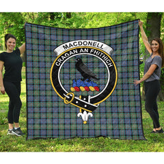 MacDonnell of Glengarry Ancient Tartan Crest Quilt