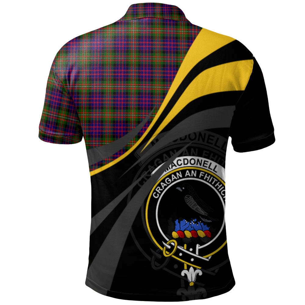 MacDonnell of Glengarry Modern Tartan Polo Shirt - Royal Coat Of Arms Style