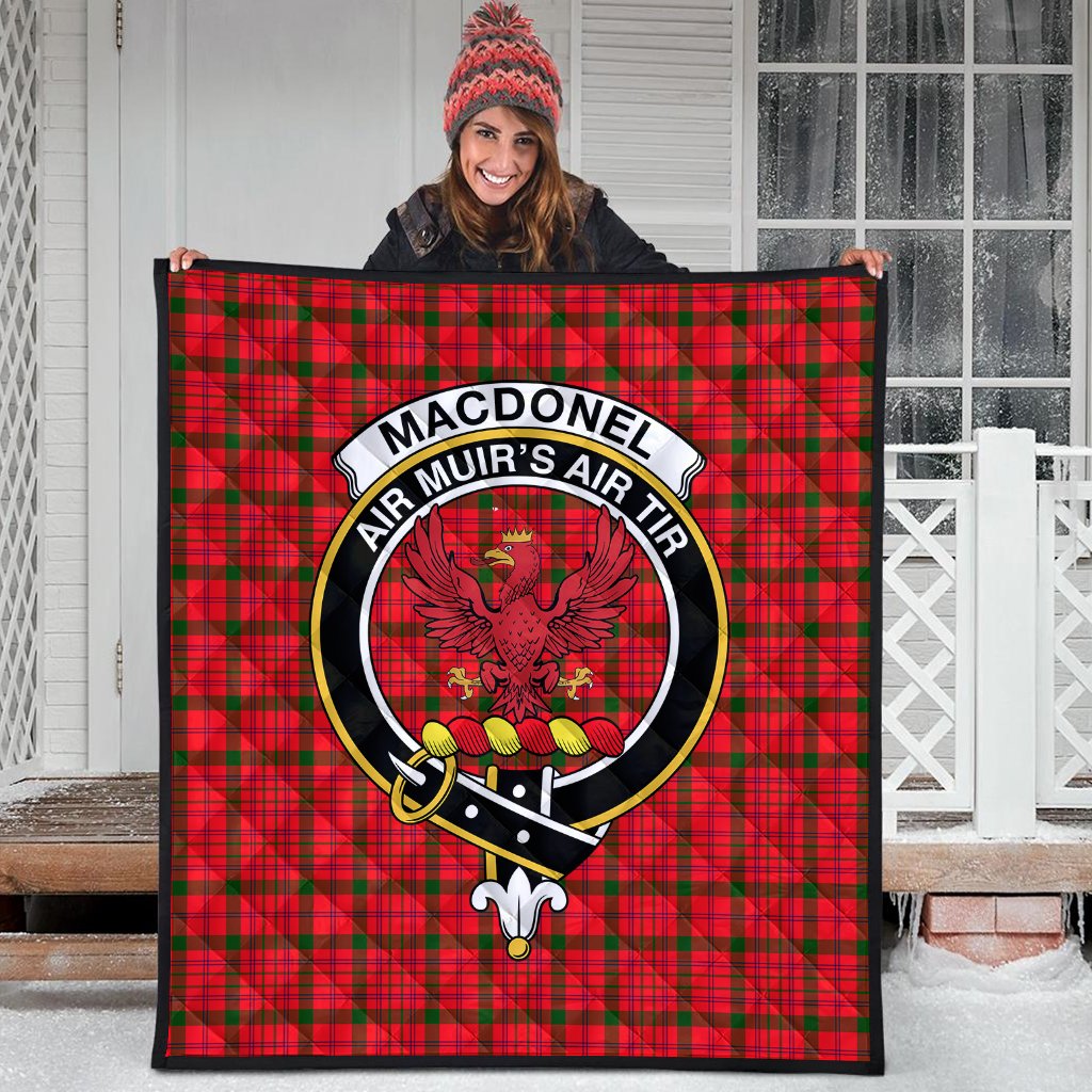 MacDonnell of Keppoch Modern Tartan Crest Quilt