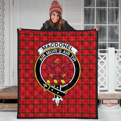 MacDonnell of Keppoch Modern Tartan Crest Quilt