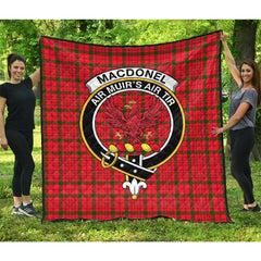 MacDonnell of Keppoch Modern Tartan Crest Quilt