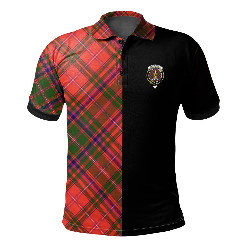 MacDowall Tartan Polo Shirt Half of Me - Cross Style