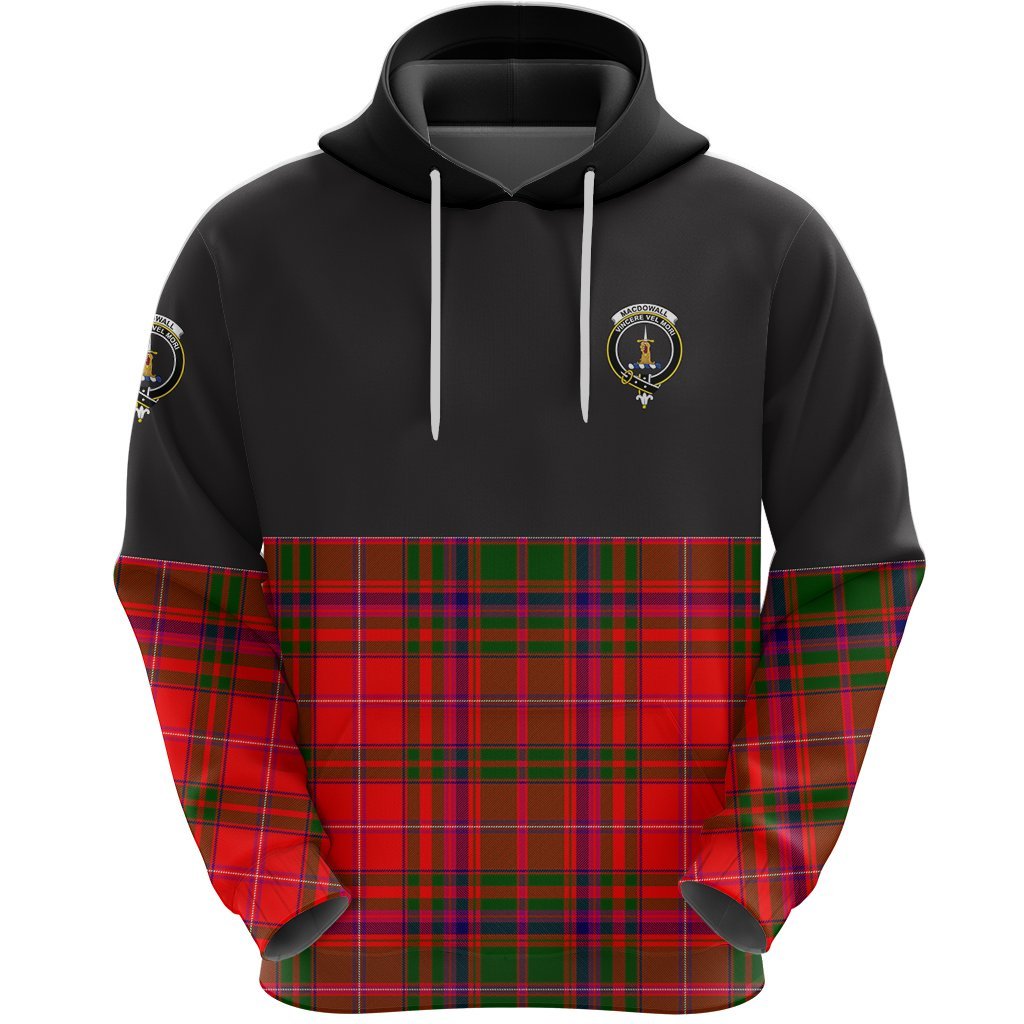 MacDowall Clan Half Of Tartan Hoodie