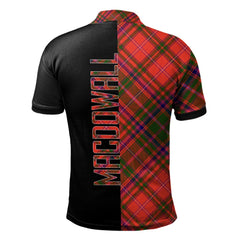 MacDowall Tartan Polo Shirt Half of Me - Cross Style