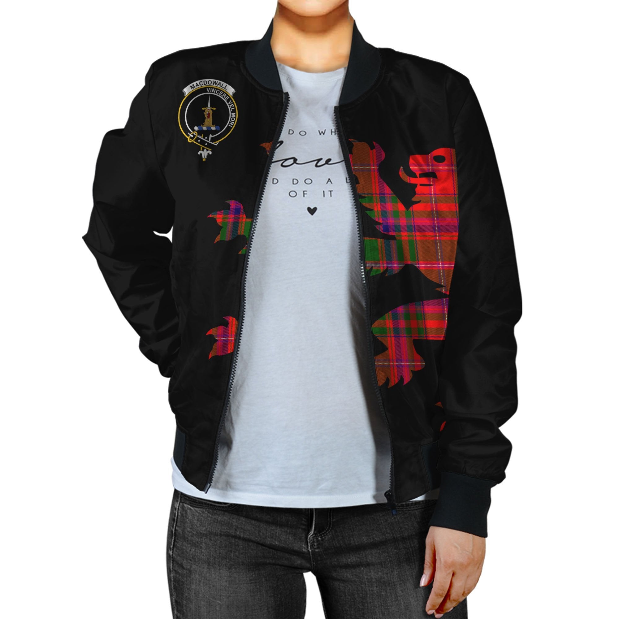 MacDowall Tartan Bomber Jacket Lion & Thistle