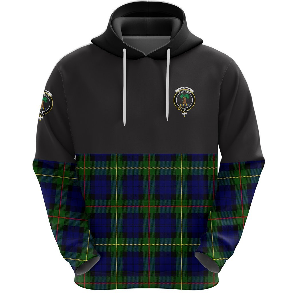 MacEwan Clan Half Of Tartan Hoodie