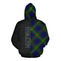 MacEwan Tartan Hoodie Half of Me - Cross Style