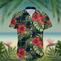 MacEwen Tartan Hawaiian Shirt Hibiscus, Coconut, Parrot, Pineapple - Tropical Garden Shirt