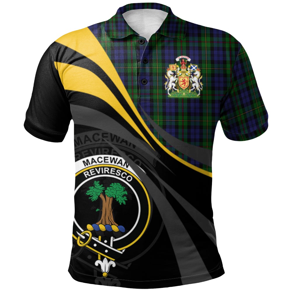 MacEwen - MacEwan 01 Tartan Polo Shirt - Royal Coat Of Arms Style