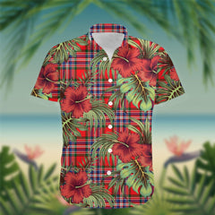 MacFarlane Tartan Hawaiian Shirt Hibiscus, Coconut, Parrot, Pineapple - Tropical Garden Shirt