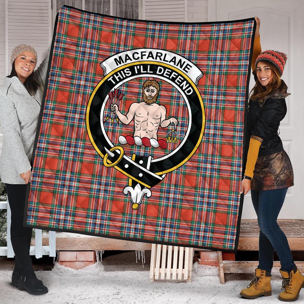 MacFarlane Ancient Tartan Crest Quilt