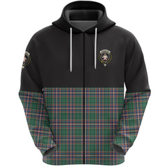 MacFarlane Hunting Ancient Clan Half Of Tartan Zipper Hoodie