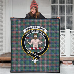 MacFarlane Hunting Ancient Tartan Crest Quilt