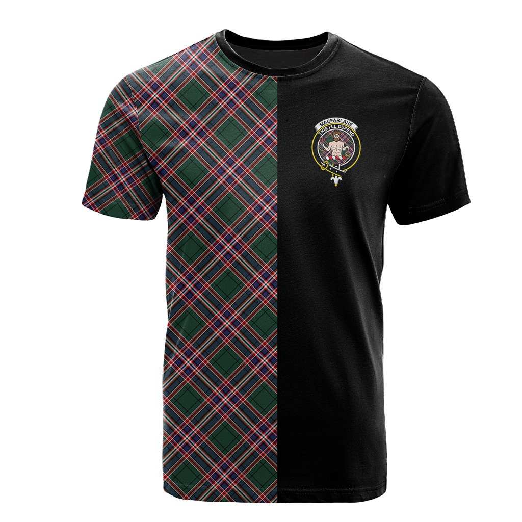 MacFarlane Hunting Modern Tartan T-Shirt Half of Me - Cross Style