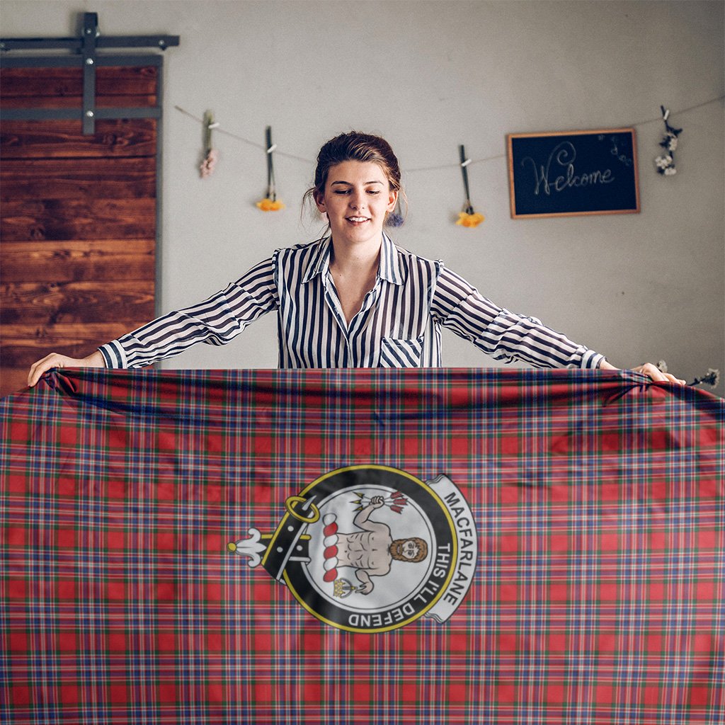 MacFarlane Tartan Crest Tablecloth