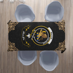 MacFie (of Dreghorn) Crest Tablecloth - Black Style