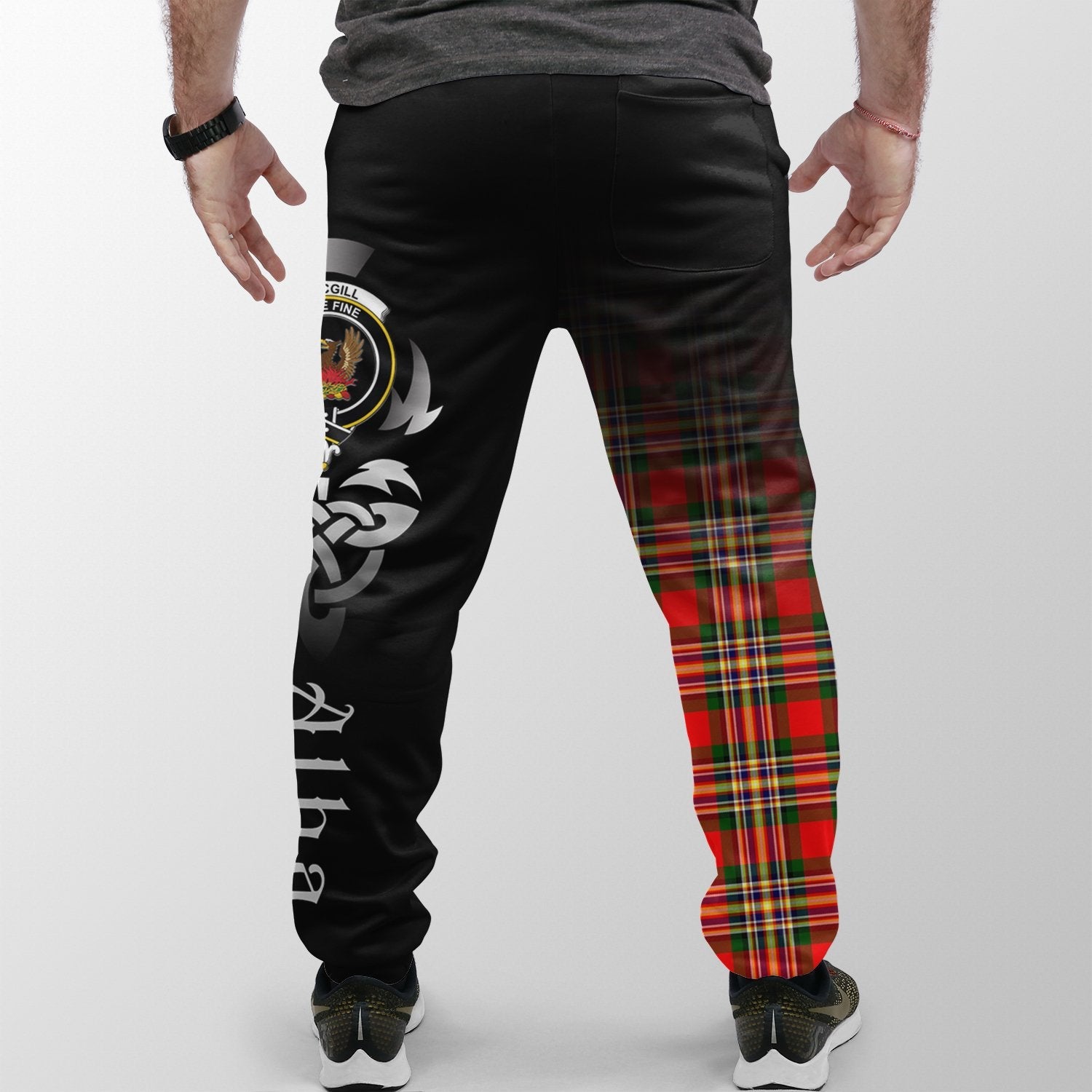 MacGill Modern Tartan Crest Jogger Sweatpants - Alba Celtic Style