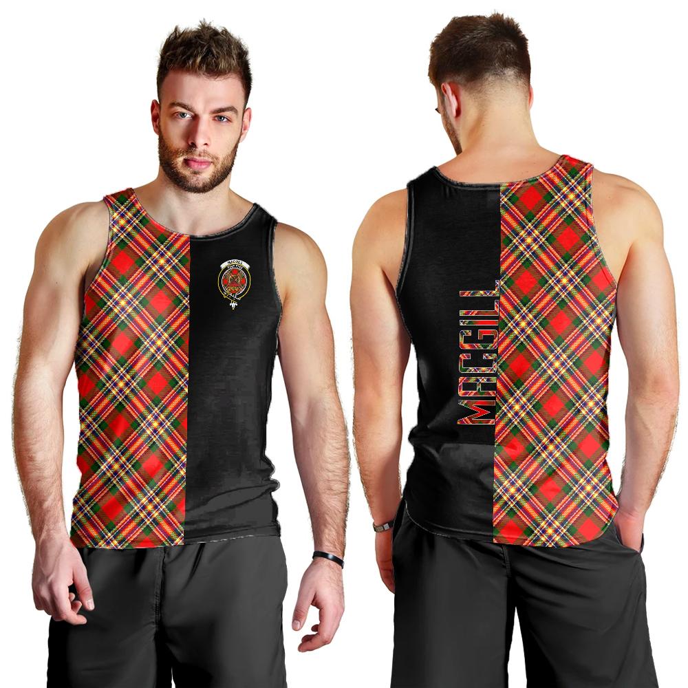 MacGill Modern Tartan Crest Men's Tank Top - Cross Style