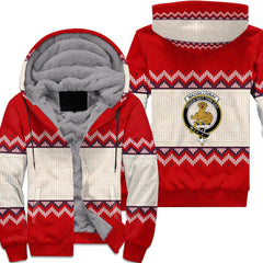 MacGillivray Tartan Crest Christmas Sherpa Hoodie