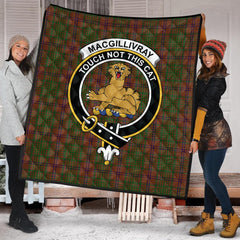 MacGillivray Hunting Tartan Crest Quilt