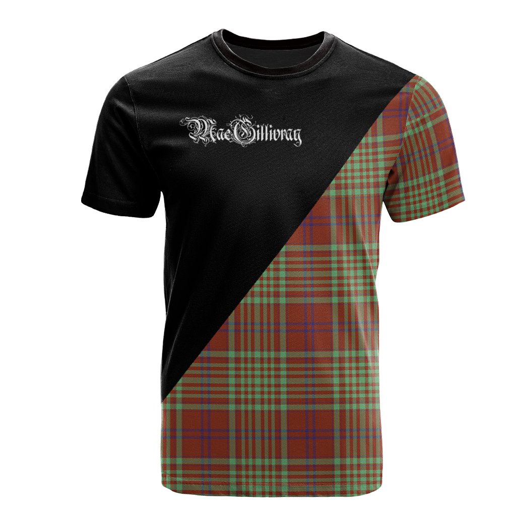 MacGillivray Hunting Ancient Tartan - Military T-Shirt