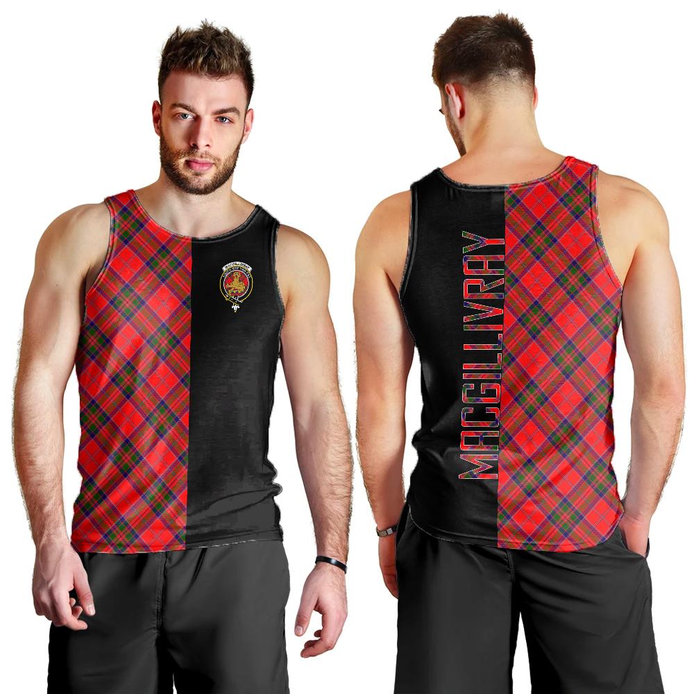 MacGillivray Modern Tartan Crest Men's Tank Top - Cross Style