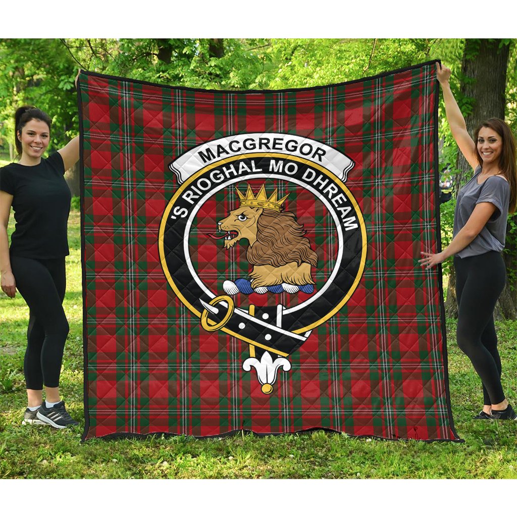 MacGregor Tartan Crest Quilt