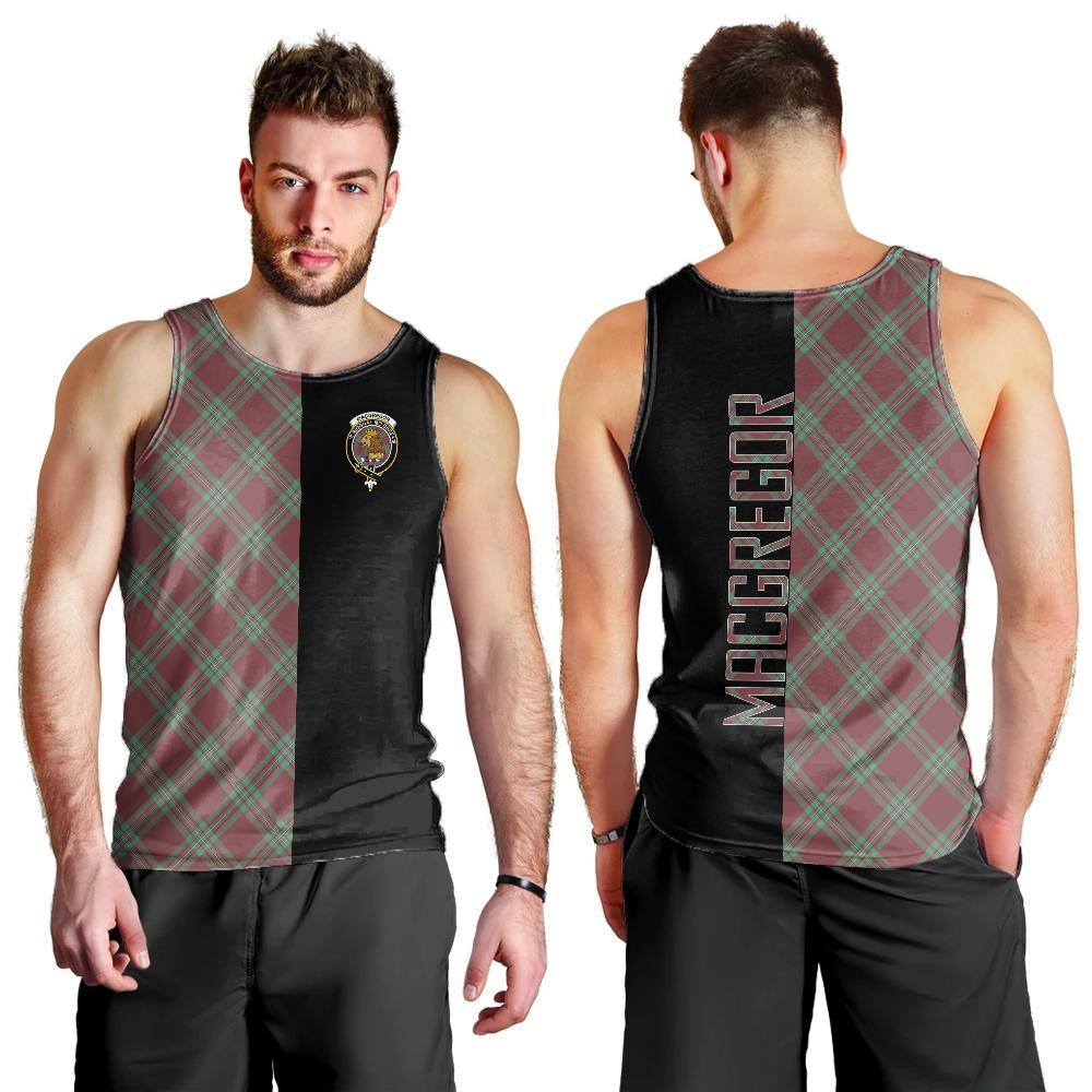 MacGregor Hunting Ancient Tartan Crest Men's Tank Top - Cross Style