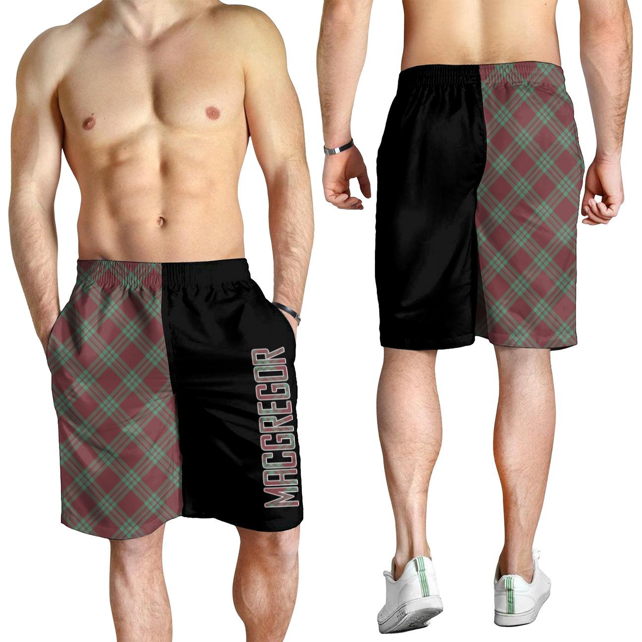 MacGregor Hunting Ancient Tartan Crest Men's Short - Cross Style