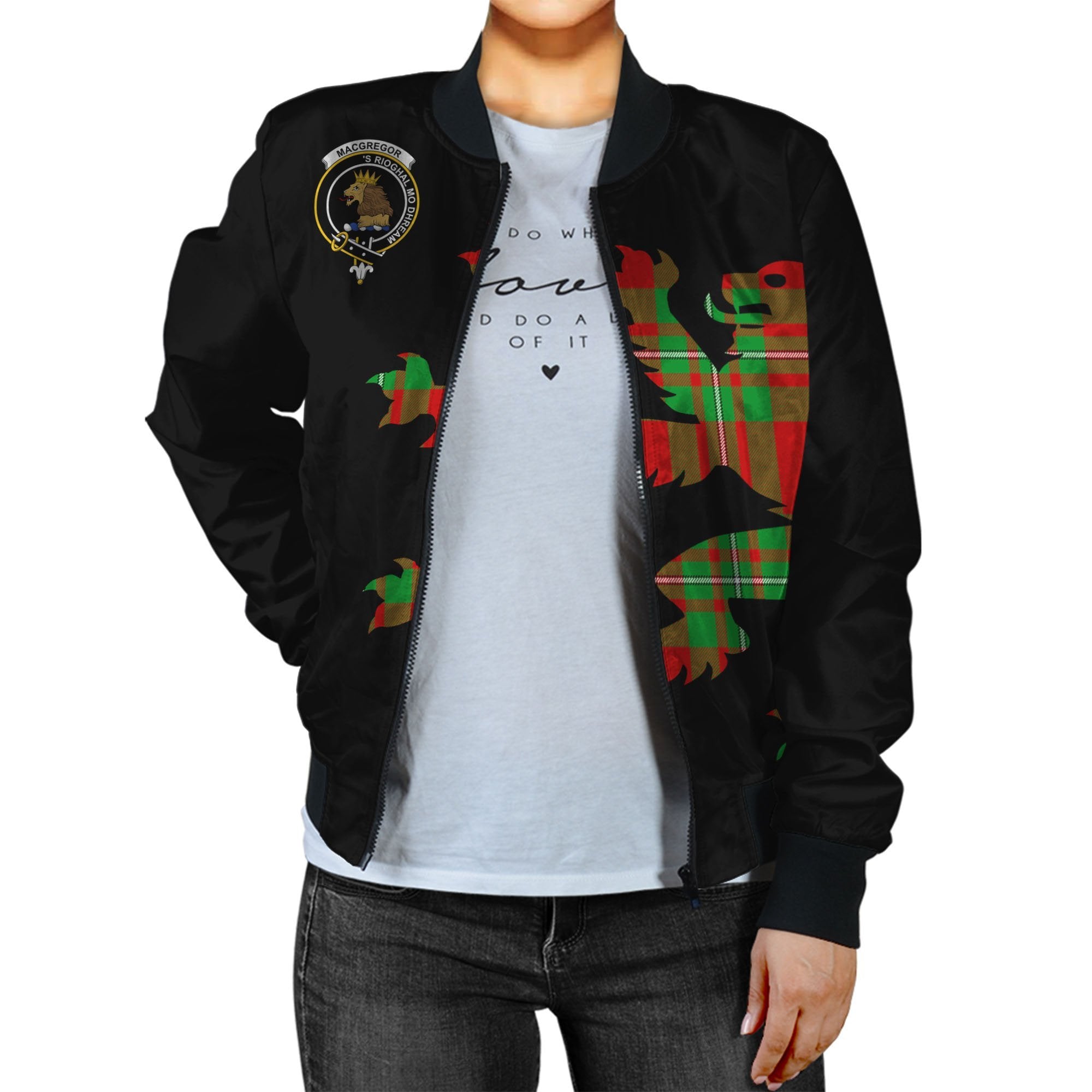 MacGregor Tartan Bomber Jacket Lion & Thistle