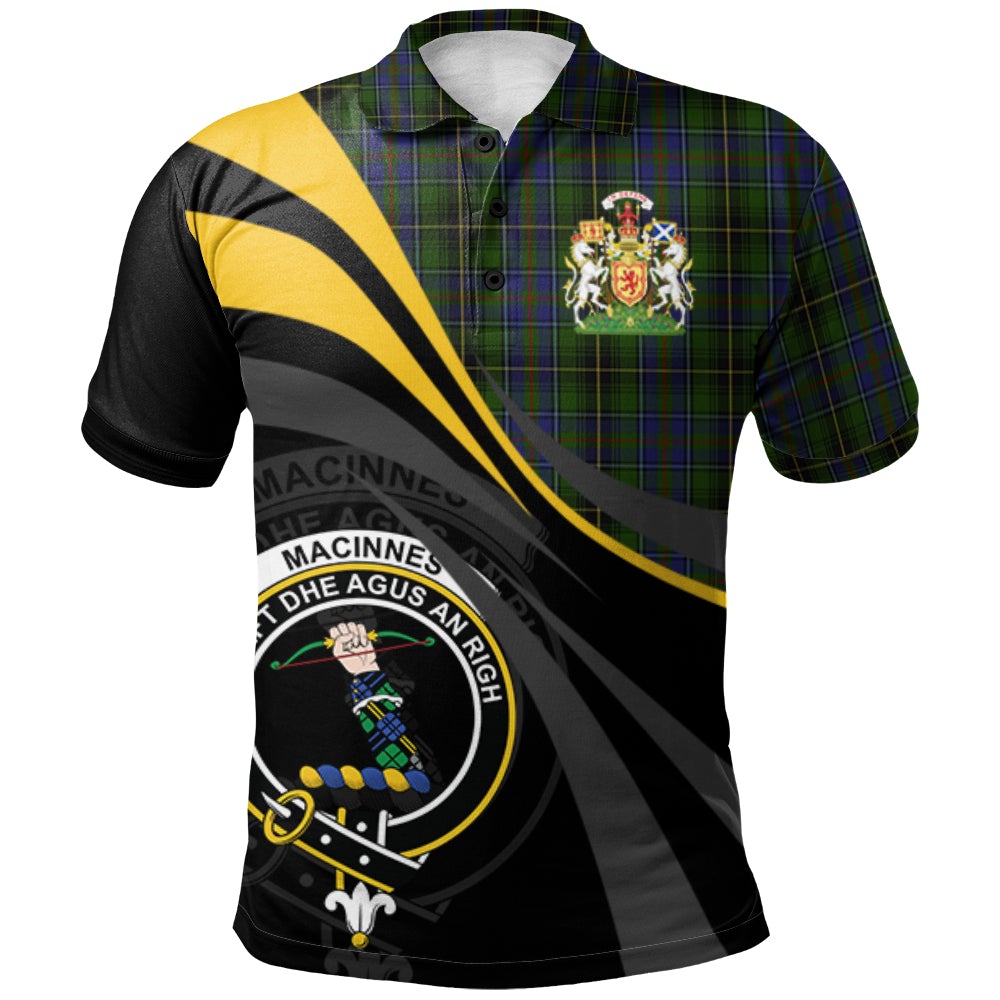 MacInnes Tartan Polo Shirt - Royal Coat Of Arms Style