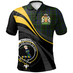 MacInnes Tartan Polo Shirt - Royal Coat Of Arms Style