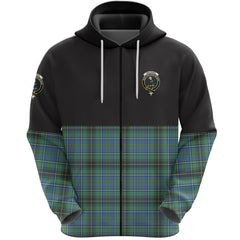 MacInnes Ancient Clan Half Of Tartan Zipper Hoodie