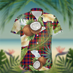 MacIntyre Tartan Hawaiian Shirt Hibiscus, Coconut, Parrot, Pineapple - Tropical Garden Shirt