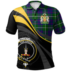MacIntyre Hunting Modern Tartan Polo Shirt - Royal Coat Of Arms Style