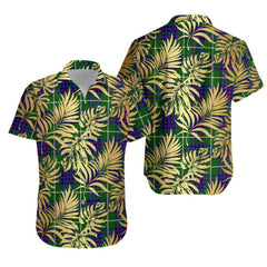 MacIntyre Hunting Modern Tartan Vintage Leaves Hawaiian Shirt