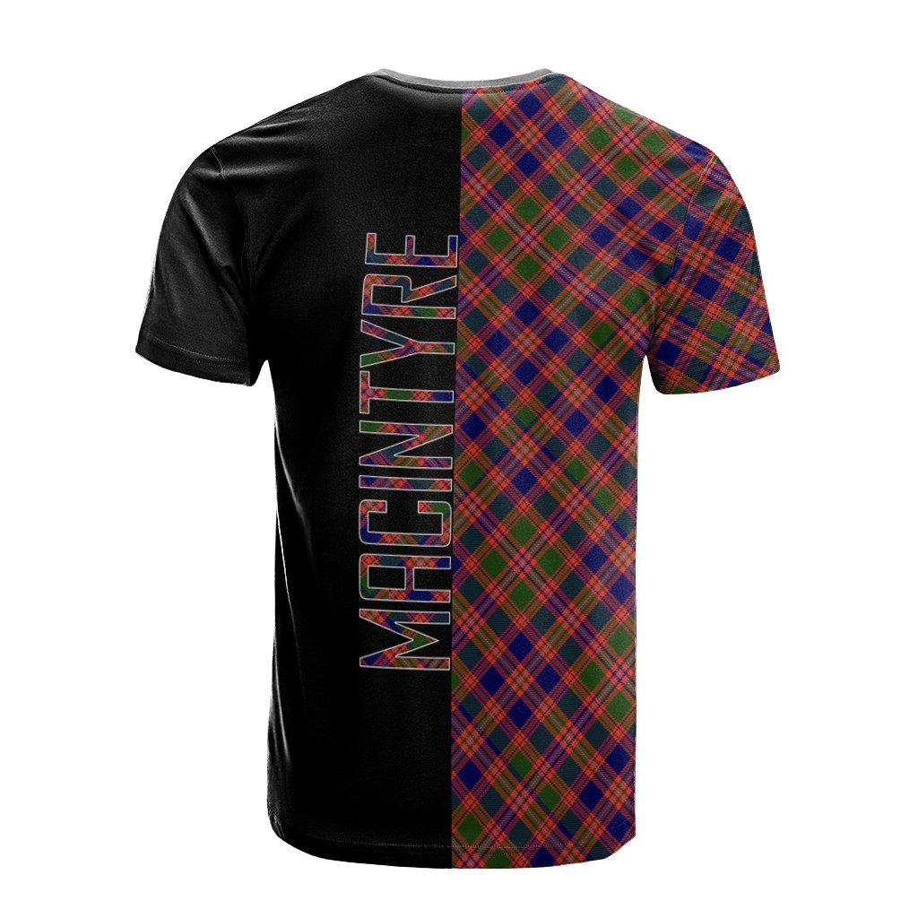 MacIntyre Modern Tartan T-Shirt Half of Me - Cross Style