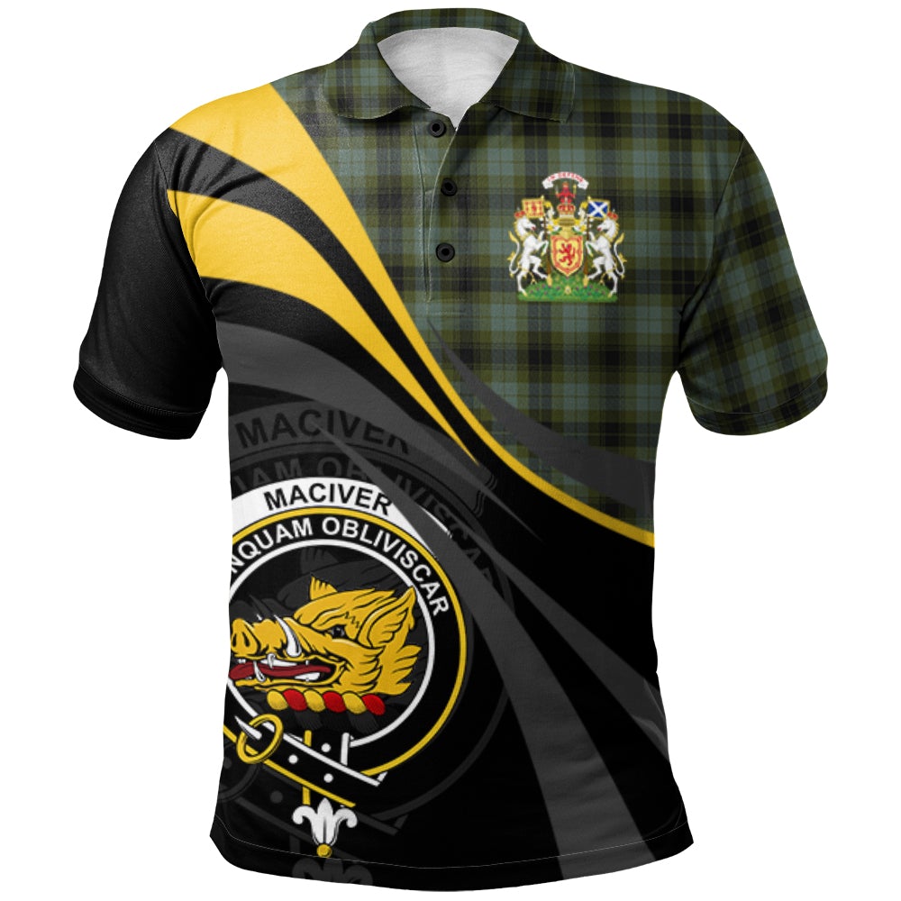 MacIver Tartan Polo Shirt - Royal Coat Of Arms Style