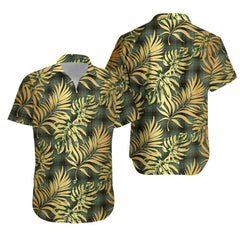MacIver Family Tartan Vintage Leaves Hawaiian Shirt