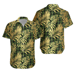 MacIver Hunting Tartan Vintage Leaves Hawaiian Shirt