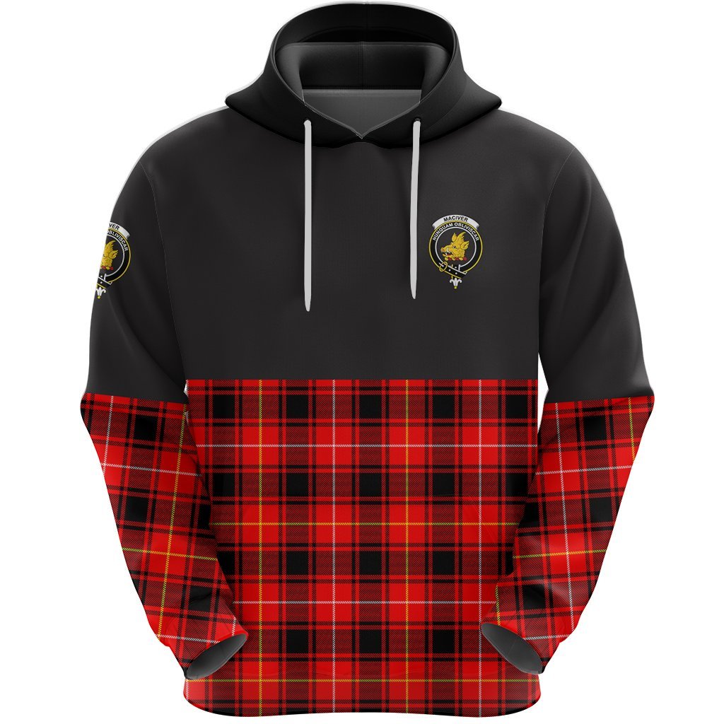 MacIver Modern Clan Half Of Tartan Hoodie