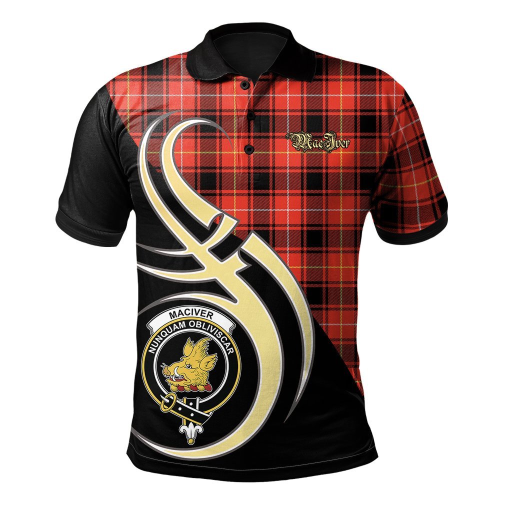 MacIver Modern Tartan Polo Shirt - Believe In Me Style