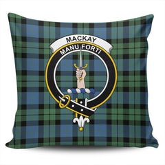Scottish MacKay Ancient Tartan Crest Pillow Cover - Tartan Cushion Cover