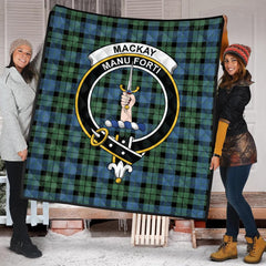 MacKay Ancient Tartan Crest Quilt