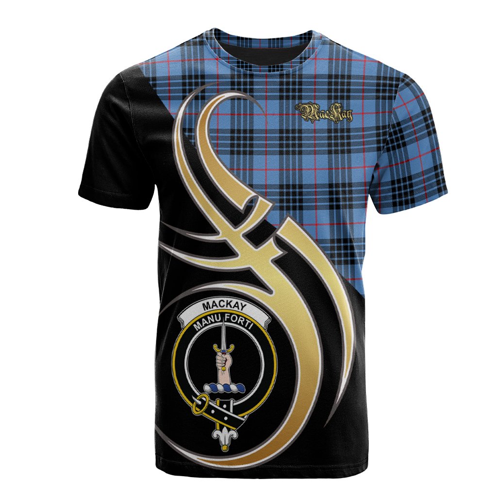 MacKay Blue Tartan T-shirt - Believe In Me Style