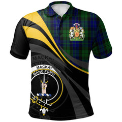 MacKay Logan Tartan Polo Shirt - Royal Coat Of Arms Style