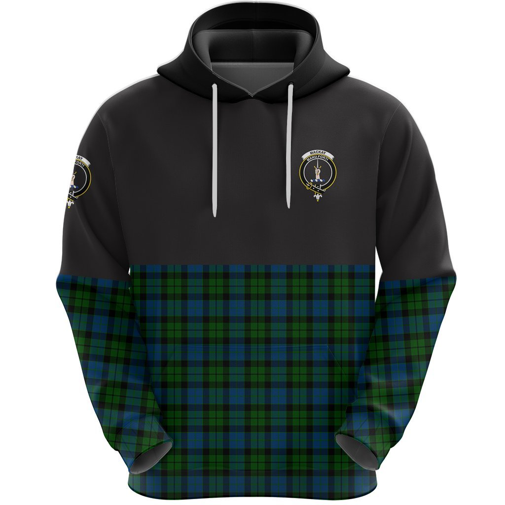 MacKay Modern Clan Half Of Tartan Hoodie